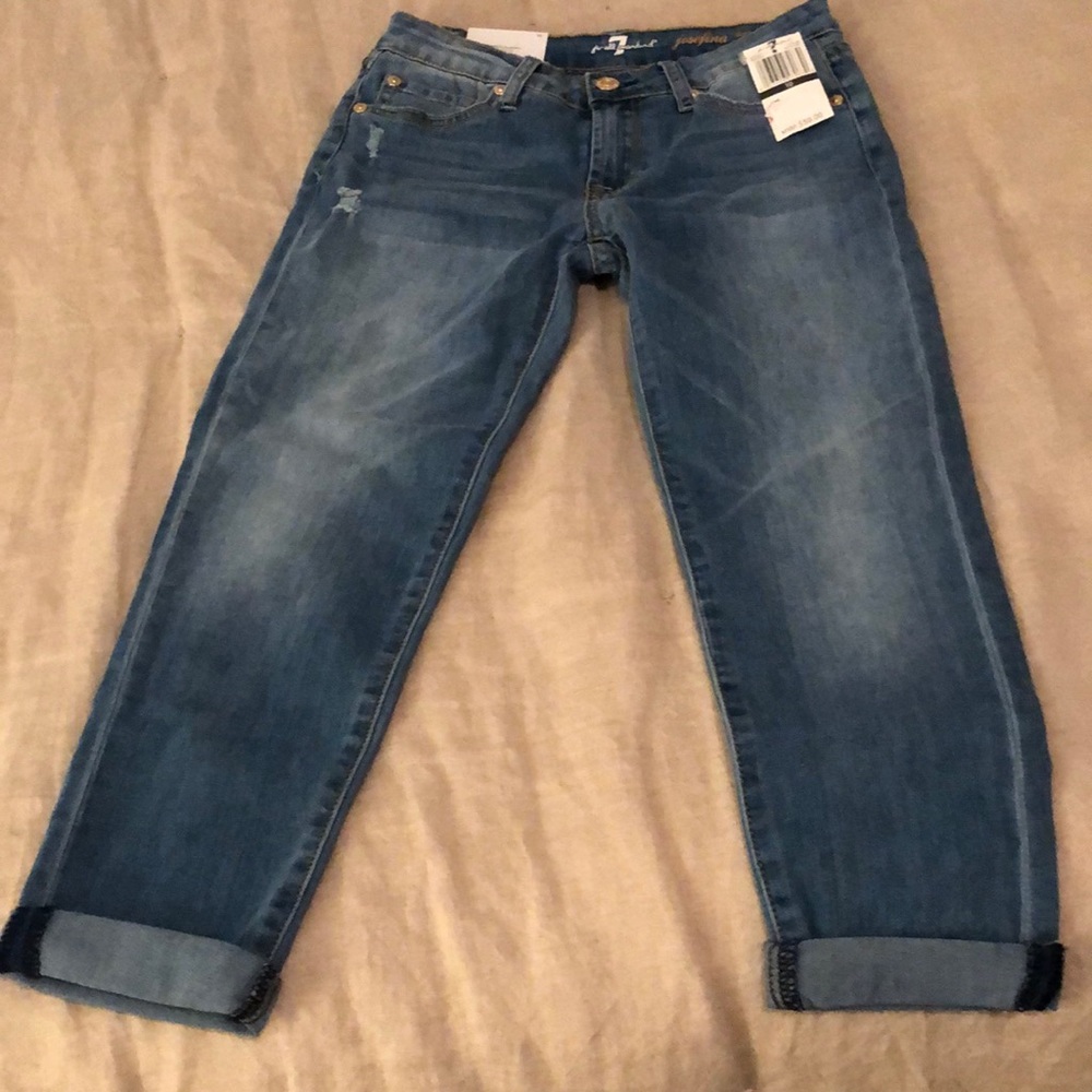 7 for all Mankind Josefina skinny boyfriend jeans Size 10